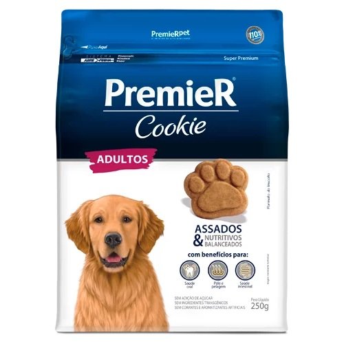 Petiscos Premier Cookie para Cães Adultos 250g