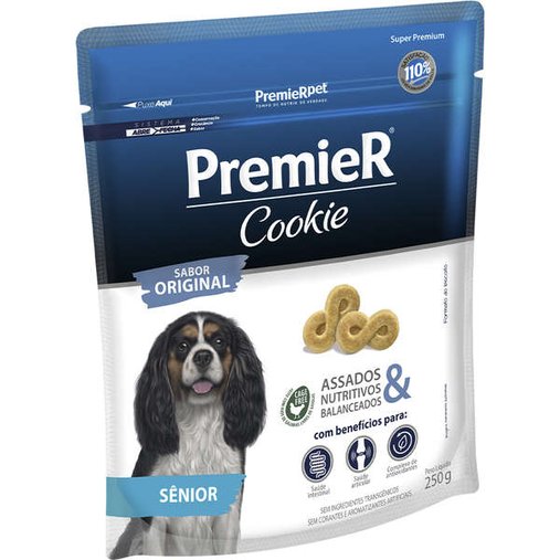 Petiscos Premier Cookie Sênior para Cães Idosos 250g