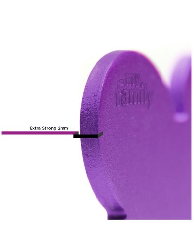 Placa Personalizável de Identificação Círculo Básico P Roxo