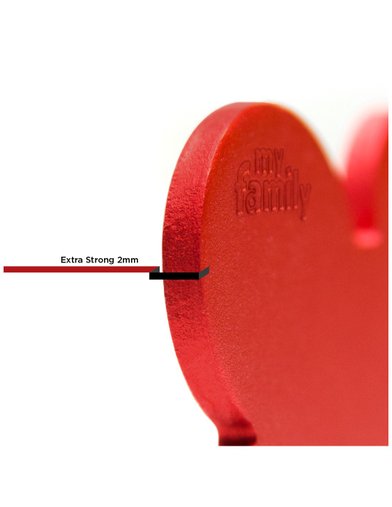 Placa Personalizável de Identificação Círculo Básico P Vermelho
