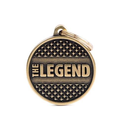 Placa Personalizável de Identificação Círculo "The Legend" M Bronze