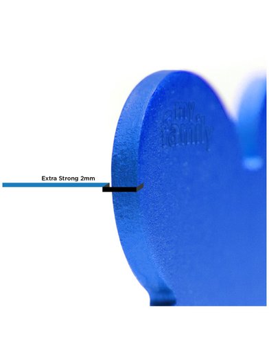 Placa Personalizável de Identificação Osso Básico P Azul