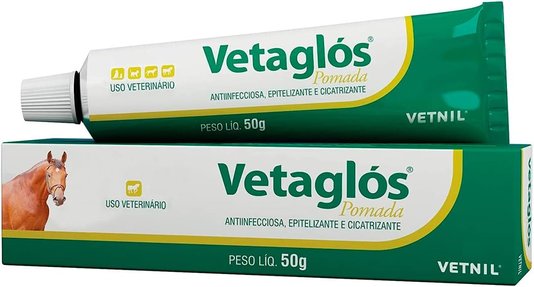 Pomada Anti-Infecciosa e Cicatrizante Vetnil Vetaglós 50g