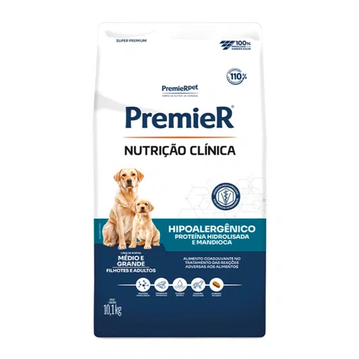 Premier Nutrição Clinica para Cães Hipoalergenico HID MD/GR 10,1Kg