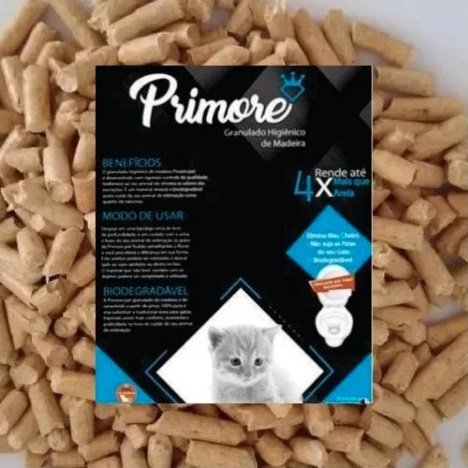 Granulado Higiênico de Madeira Primore Premium 20Kg