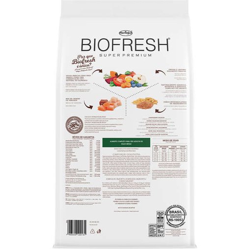 Ração Biofresh para Cães Adultos Raças Médias 15Kg
