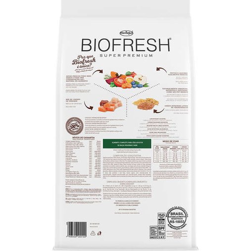 Ração Biofresh para Cães Adultos Raças Pequenas e Mini 1Kg
