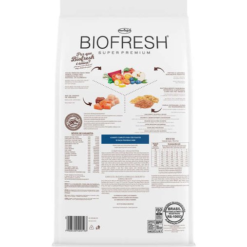 Ração Biofresh para Cães Filhotes Raças Pequenas e Mini 3Kg
