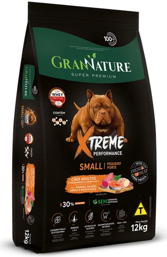 Ração Gran Nature Xtreme Small para Cães Raças Pequenas 12Kg