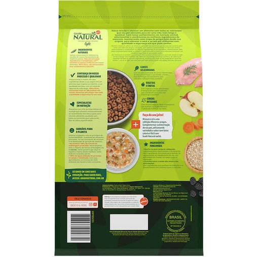 Ração Guabi Natural Light para Cães Adultos Raças Minis e Pequenas sabor Peru e Aveia 2,5Kg
