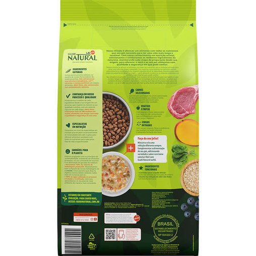 Ração Guabi Natural para Cães Adultos Raças Minis e Pequenas sabor Cordeiro e Aveia 10,1Kg