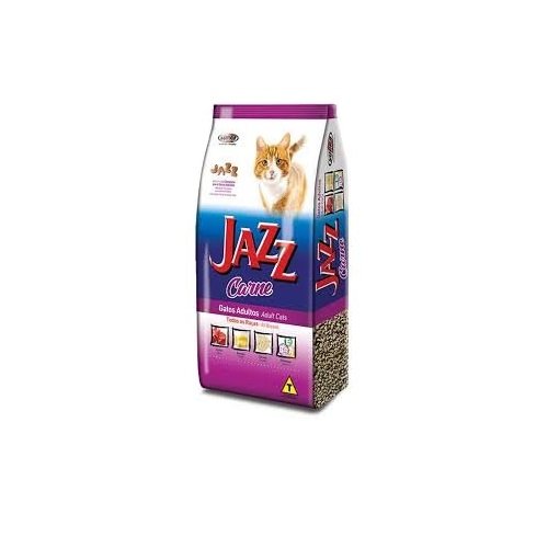 Ração Jazz para Gatos Adultos Sabor Carne 20Kg