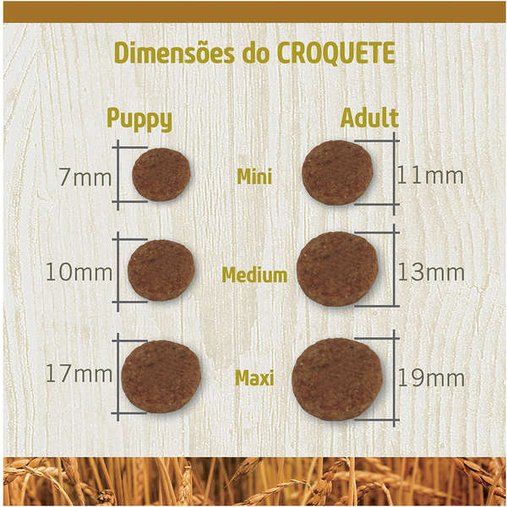 Ração N&D Ancestral Selection para Cães Adultos Raças Médias Sabor Carnes e Frutas 15Kg