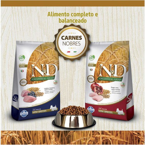 Ração N&D Prime para Gatos Adultos Sabor Cordeiro e Blueberry 1,5Kg
