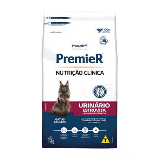Ração Premier Nutrição Clínica Urinário para Gatos Adultos 1,5Kg