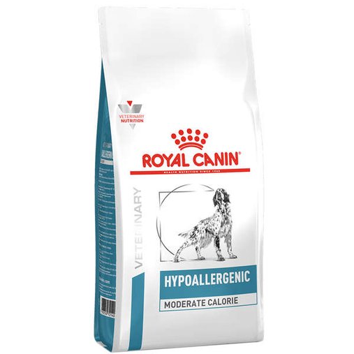 Ração Royal Canin Hypoallergenic Moderate Calorie para Cães Adultos 10,1Kg