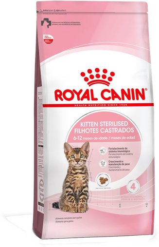 Ração Royal Canin Kitten Sterilised para Gatos Filhotes 1,5Kg