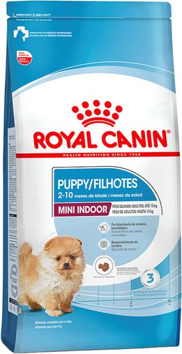 Ração Royal Canin Mini Indoor para Cães Filhotes 1Kg