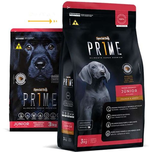 Ração Special Dog Prime para Cães Filhotes Raças Grandes 15Kg
