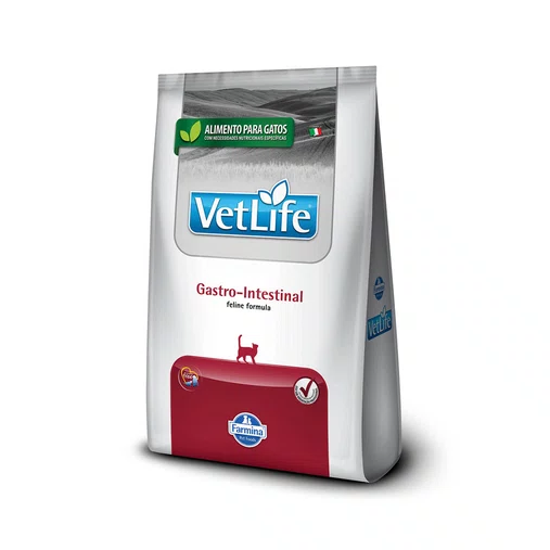 Ração Vet Life Natural Gastrointestinal para Gatos Adultos com Distúrbios Intestinais 400g