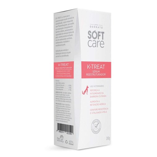 Reestruturador Soft Care K-Treat Serum para Cães e Gatos 200g