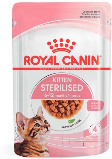 Sachê Royal Canin Sterilised para Gatos Filhotes Castrados 85g