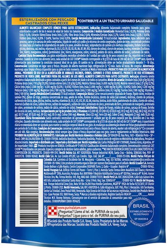 Sachê Cat Chow para Gatos Castrados Sabor Peixe ao Molho 85g
