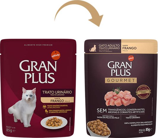 Sachê Gran Plus Trato Urinário para Gato Sabor Frango 85g