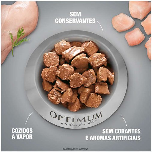 Sachê Optimum para Cães Filhotes Sabor Frango 100g