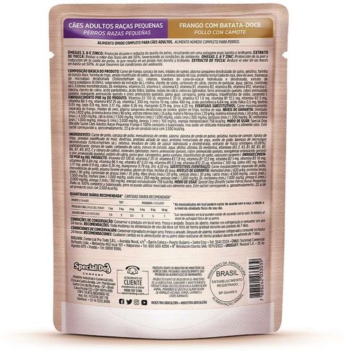 Sachê Special Dog Ultralife para Cães Adulto Raças Pequenas Sabor Frango 100g