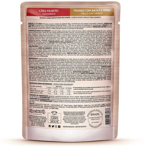 Sachê Special Dog Ultralife para Cães Filhotes Sabor Frango 100g