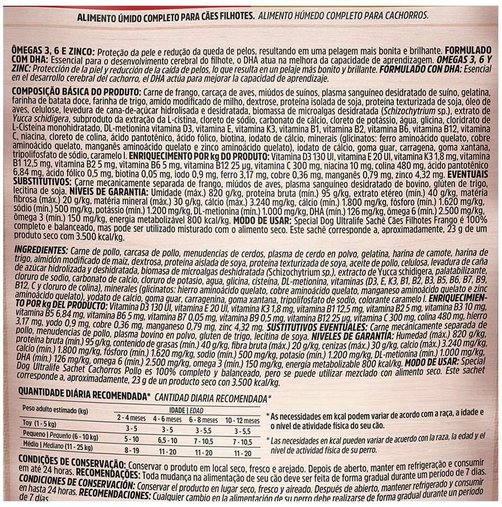 Sachê Special Dog Ultralife para Cães Filhotes Sabor Frango 100g