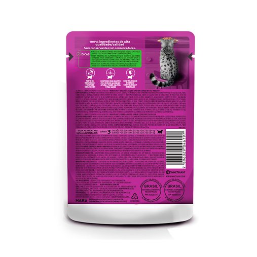 Sachê Whiskas para Gatos Adultos Sabor Cordeiro ao Molho 85g