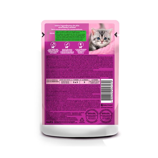Sachê Whiskas para Gatos Filhotes Sabor Frango ao Molho 85g