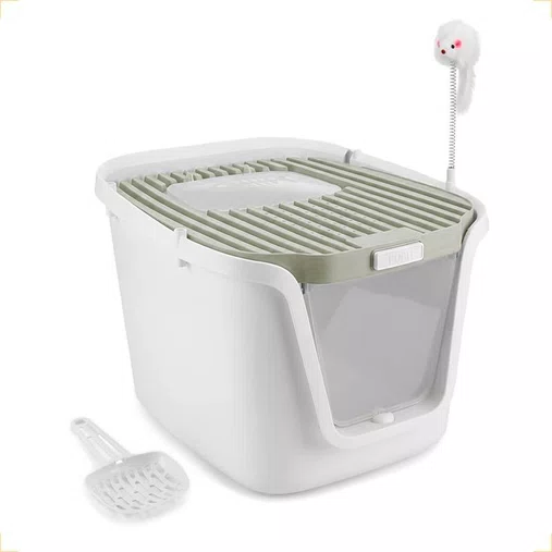Sanitário Higiênico Animaux Ultra Moderno Cinza 50L