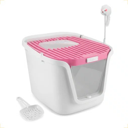 Sanitário Higiênico Animaux Ultra Moderno Rosa 50L