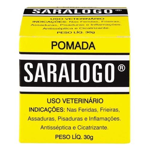 Pomada Cicatrizante Matacura Sarnicida Saralogo para Cães e Gatos 30g