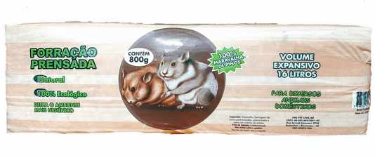 SERRAGEM PRENSADA P/ HAMSTER 800G MUNDO PET