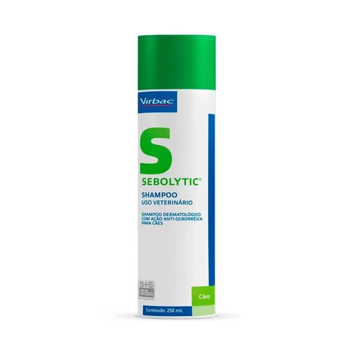 Shampoo Dermatológico Virbac Sebolytic Anti-Seborreico para Cães 250ml