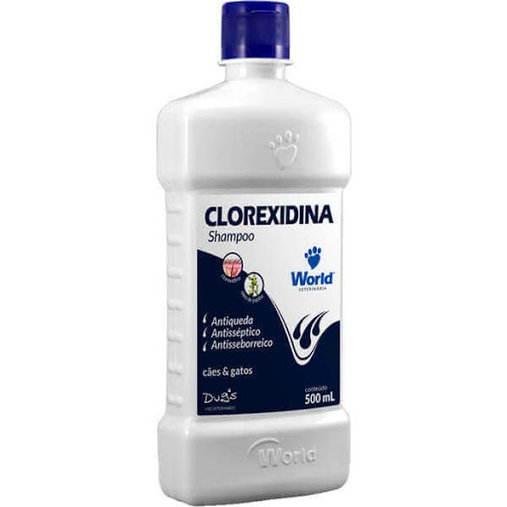 Shampoo World Veterinária Dug's Clorexidina Cães e Gatos 500ml