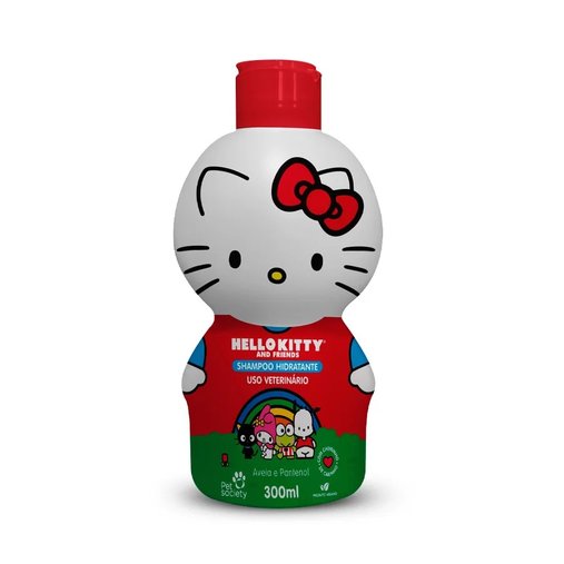 Shampoo Hidratante Pet Society Hello Kitty Aveia e Pantenol 300ml