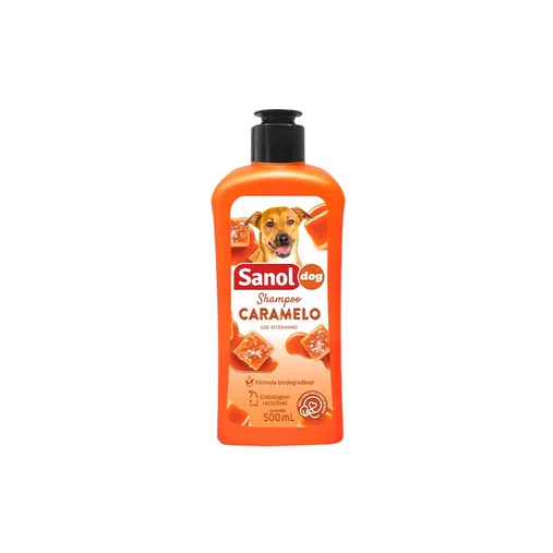 Shampoo Sanol Dog Caramelo para Cães e Gatos 500ml