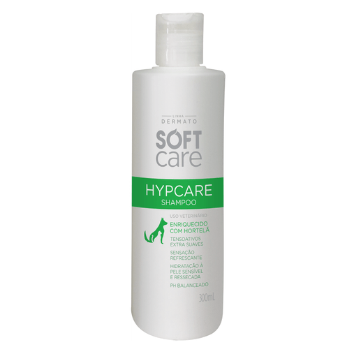 Shampoo Soft Care Hypcare Pele Ressecada para Cães e Gatos 300ml