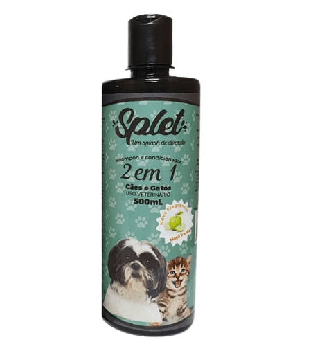 SHAMPOO SPLET MACA VERDE CAES E GATOS 500ML
