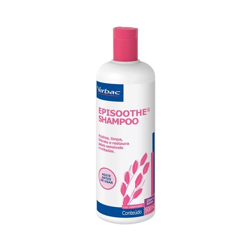 Shampoo Virbac Episoothe para Peles Sensíveis e Irritadas 500ml