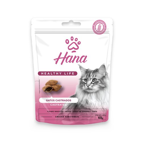 Snack Hana Nuggets Castrated para Gatos Castrados 60g