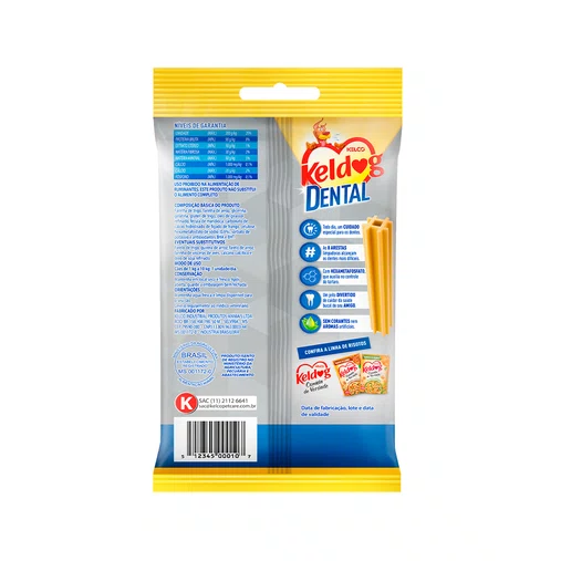 Snack Keldog Dental Raça Pequena e Mini para Cães 35g