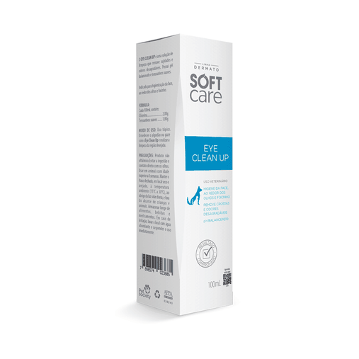 Solução de Limpeza Soft Care Eye Clean Up para Cães e Gatos 100ml