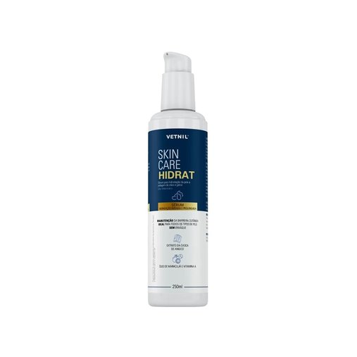 Sérum Higienizador Vetnil Skin Care Hidrat Hidratação da Pele para Cães e Gatos 250ml