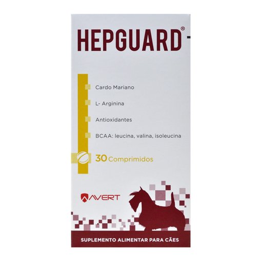 Suplemento Alimentar Avert Hepguard para Cães 30 Comprimidos